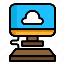 cloud, computer, download, online, shopping, study, weather