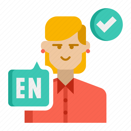 English, teacher, education icon - Download on Iconfinder