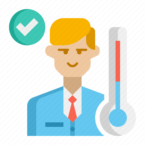 Temperature, check, thermometer icon - Download on Iconfinder