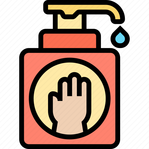 Hand, sanitizer, pump, washing, hygiene icon - Download on Iconfinder