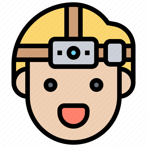 Battery, camping, flashlight, headlamp, night icon - Download on Iconfinder