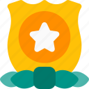 star, honor, award, badge, emblem