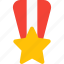 star, medal, honor, badge 