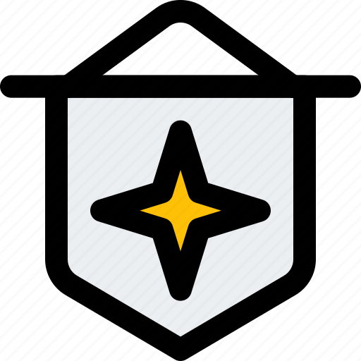 Star, medal, honor, flag, badge icon - Download on Iconfinder