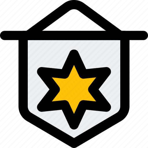 David, star, medal, flag, badge icon - Download on Iconfinder