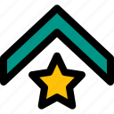 military, rank, star, badge