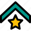 military, rank, star, badge 