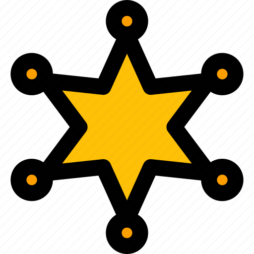 Sheriff, david, star, badge icon - Download on Iconfinder
