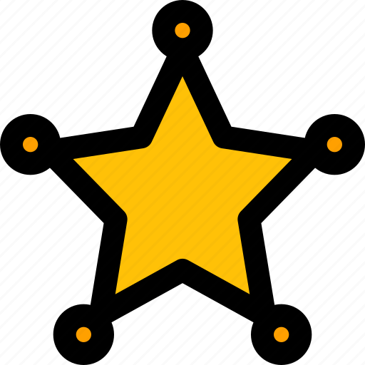 Sheriff, star, badge, medal icon - Download on Iconfinder