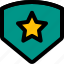 emblem, star, military, badge 