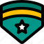emblem, star, military, award, badge 