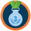 bronze medal, gold medal, medal achievement, numbering medal, three symbol medal 
