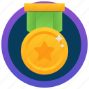 gold medal, medal, medallion, military badge, star pendant 