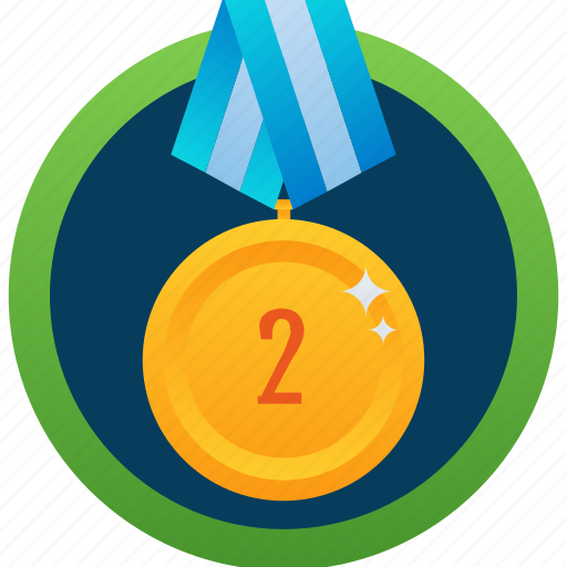 Bronze medal, gold medal, medal achievement, numbering medal, second medal icon - Download on Iconfinder