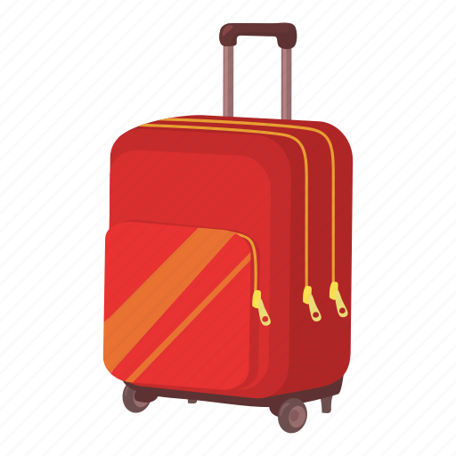 Bag, cartoon, luggage, plastic, suitcase, travel, white icon - Download on  Iconfinder