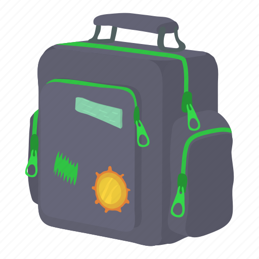 Back, backpack, bag, boy, cartoon, school, zipper icon - Download on Iconfinder
