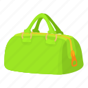 bag, baggage, cartoon, fitness, green, pink, sport