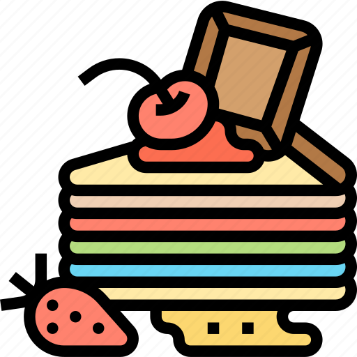 Crape, cake, bakery, dessert, tasty icon - Download on Iconfinder