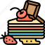 crape, cake, bakery, dessert, tasty 