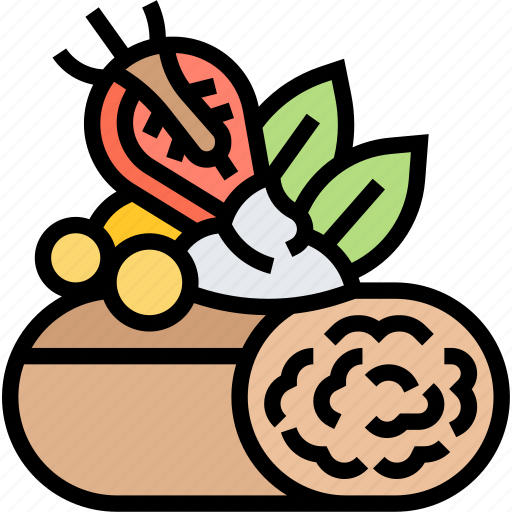 Cake, roll, cream, sponge, bakery icon - Download on Iconfinder