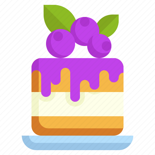 Blueberry, cheesecake, pie, sweet, fruit icon - Download on Iconfinder