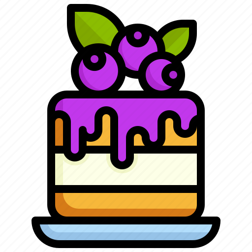 Blueberry, cheesecake, pie, sweet, fruit icon - Download on Iconfinder