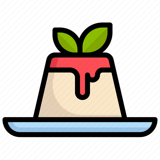 Caramel, custard, pudding, sweet, food, and, restaurant icon - Download on Iconfinder