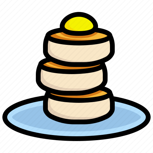 Japanese, pancake, food, and, restaurant, breakfast, butter icon - Download on Iconfinder