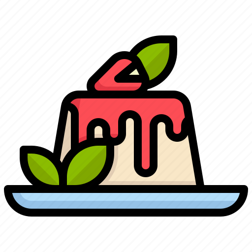 Panna, cotta, ice, cream, dessert, sweet, food icon - Download on Iconfinder