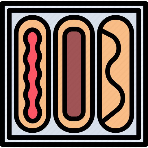 Eclair, box, bakery, pastries, food icon - Download on Iconfinder