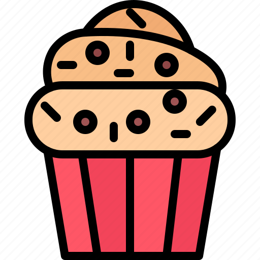 Muffin, chocolate, bakery, pastries, food icon - Download on Iconfinder