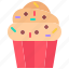 muffin, chocolate, bakery, pastries, food 