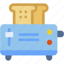 toaster, breakfast, toast, furniture, and, household, tools, utensils