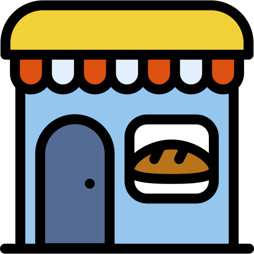 Bakery, shop, baker, architecture, and, city icon - Free download