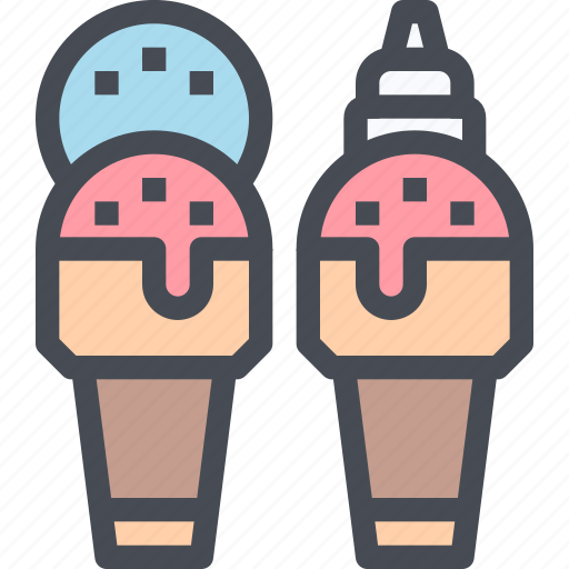 Bakery, cone, cream, dessert, ice, sweet icon - Download on Iconfinder