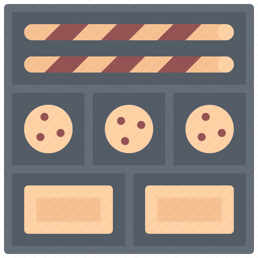 Baker, bakery, bakeshop, cookie, food, set icon - Download on Iconfinder