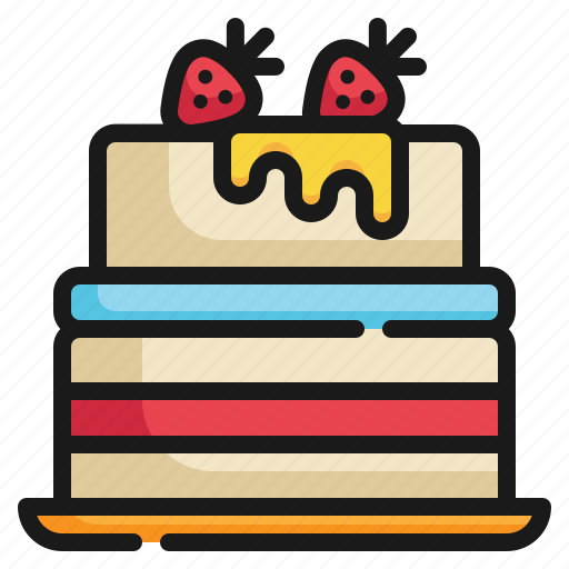 Cake, pancake, sweet, dessert, honey, fruit, candy icon - Download on Iconfinder