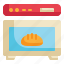 baked, kitchen, oven, cooking, bakery icon 