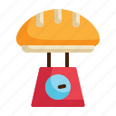 baked, kilogram, weigh, scale, weight, bakery icon