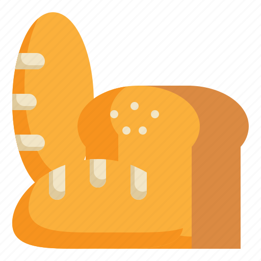 Bread, baked, dessert, stick, loaf, breakfast, bakery icon icon - Download on Iconfinder