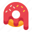 dessert, donut, sweet, baked, candy, bakery icon 