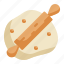 flour, rolling, baked, wheat, cooking, bakery icon 