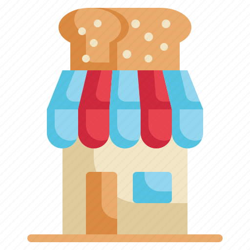 Shop, bread, baked, dessert, bakery icon, shopping, store icon - Download on Iconfinder