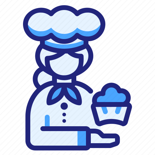 Woman, baker, chef, avatar, pastry, cook icon - Download on Iconfinder