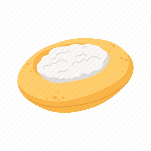 Cheese, bun, flat, icon, dessert, baking, bakery icon - Download on Iconfinder