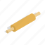 bakery, isometric, kitchen, pin, roller, rolling, tool 