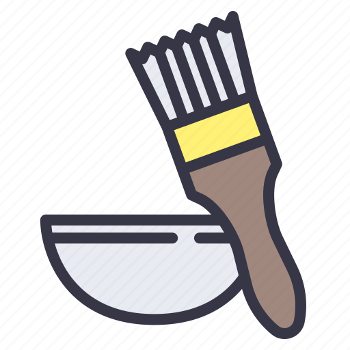 Baking, tools, pastry, brush, bowl, spreding, brushing icon - Download on Iconfinder