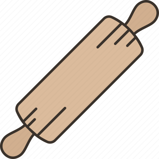 Rolling, pin, dough, bakery, equipment icon - Download on Iconfinder