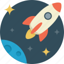 fly, startup, spaceship, rocket, space