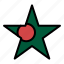 bangladesh, flag, star 